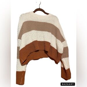 Color black cropped fall sweater 🍁✨